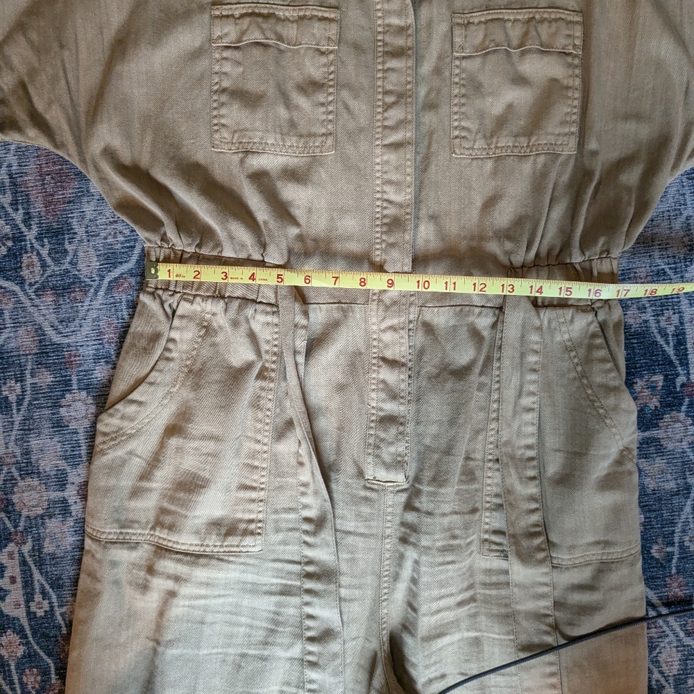 Universal Thread Khaki Short-Sleeve Utility Jumpsuit - Picture 3 of 9